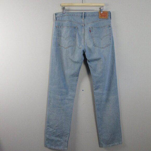Levi's 559 Men's Relaxed Straight Leg Jeans 36 Blue Cotton Light Wash Denim 876 - Picture 2 of 13